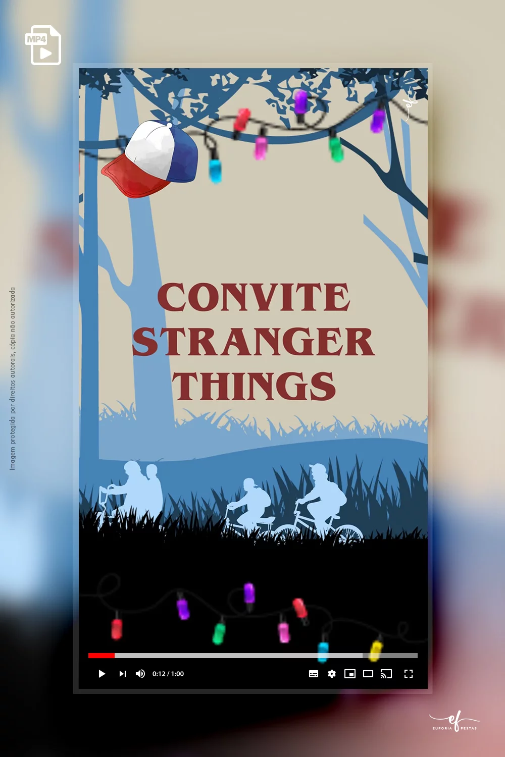 Convite Animado Mundo Invertido Stranger Things