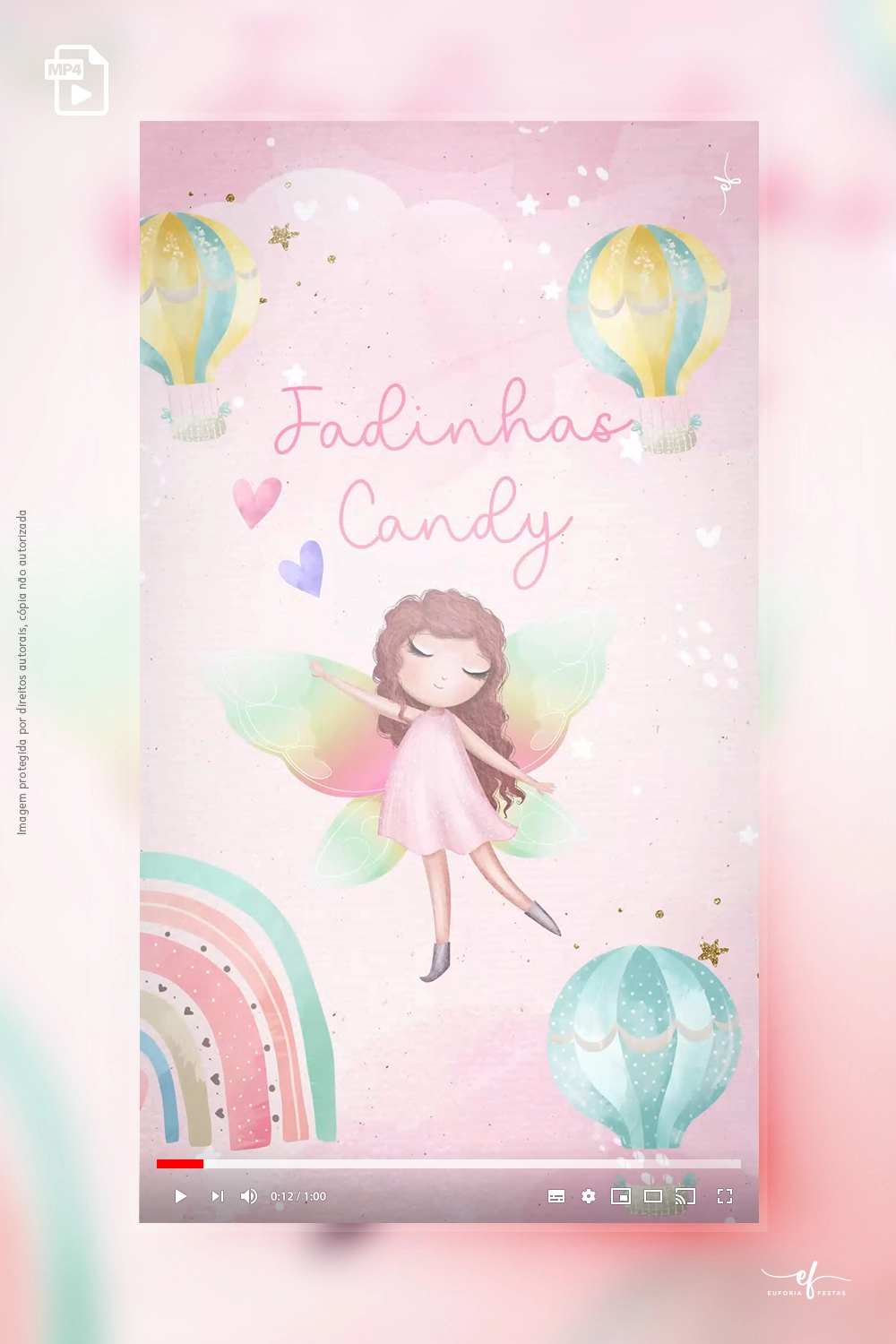 Convite Animado Fadinhas Candy