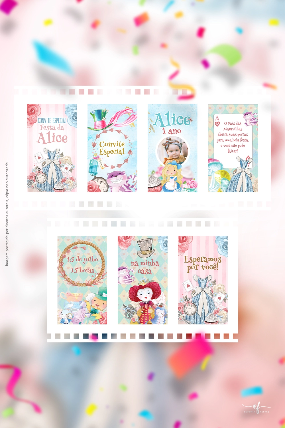 Convite Animado Festa da Alice