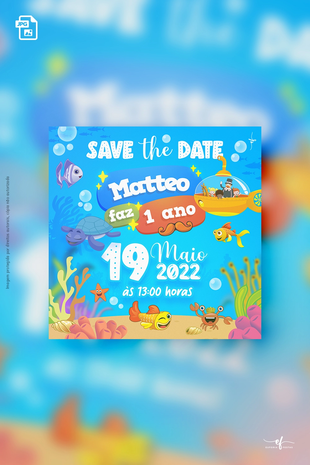 Save The Date Bita no Fundo do Mar