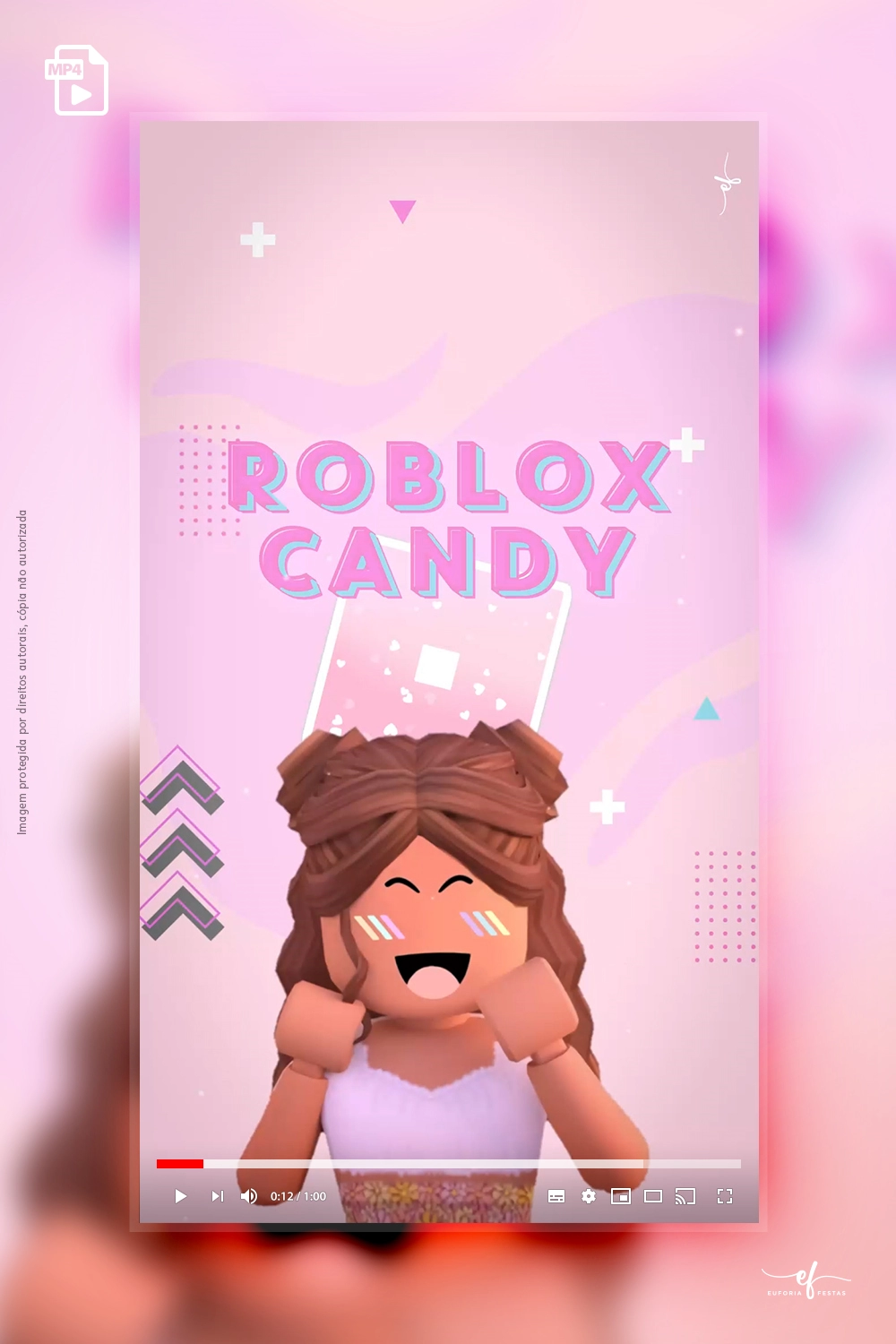 Convite Roblox Festa do Pijama - Digital