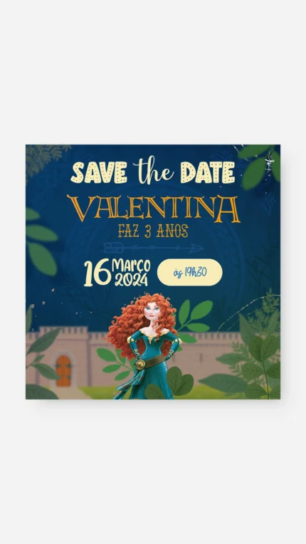 Save The Date Digital Festa da Merida (Valente)